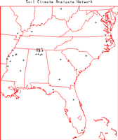 Soil Climate SCAN map