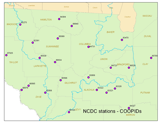 NCDC stations - COOPIDS